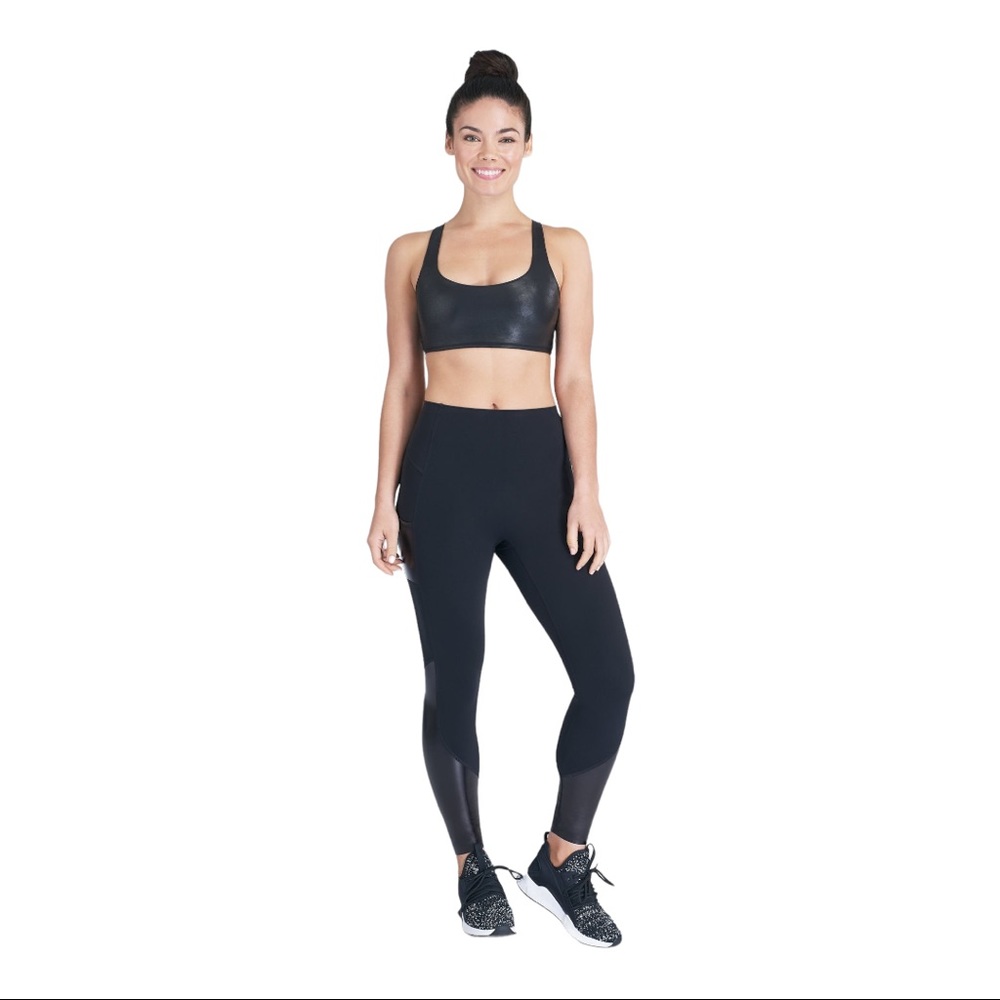 Spanx Every.Wear™ Gloss Pocket Leggings XL Very Black